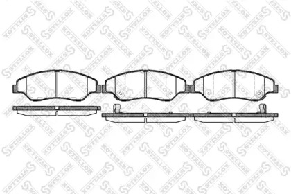 Комплект тормозных колодок STELLOX 750 002-SX